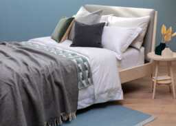 Heal's 400 Thread Count Egyptian Cotton White Deep Fitted Sheet Super King - thumbnail 2