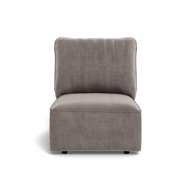 Heal's Morven Single Unit Smart Luxe Velvet Mushroom