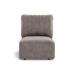 Heal's Morven Single Unit Smart Luxe Velvet Mushroom