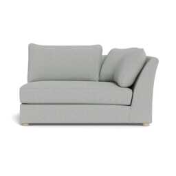 Heal's Tailor Large Curved Right Hand Facing Corner Unit Melton Wool Limestone Natural Feet