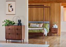 Heal's Amira Bedside Chest in Walnut - thumbnail 2