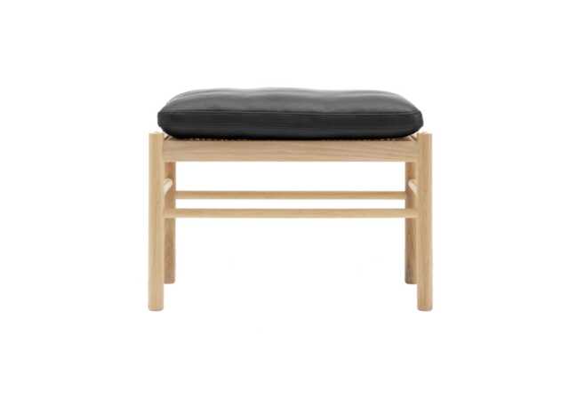 Carl Hansen & Son OW149F Colonial Footstool Soaped Oak Upholstered in Thor 301 - image 1