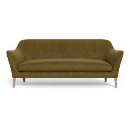Heal's Wallis 4 Seater Sofa Smart Luxe Velvet Peridot Natural Oak Feet - thumbnail 2