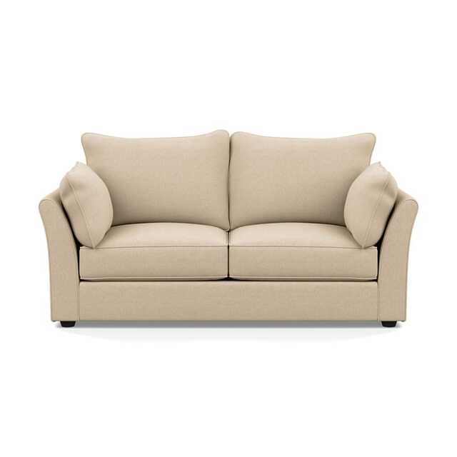 Heal's Tailor 3 Seater Sofa Brushed Cotton Oat Black Feet