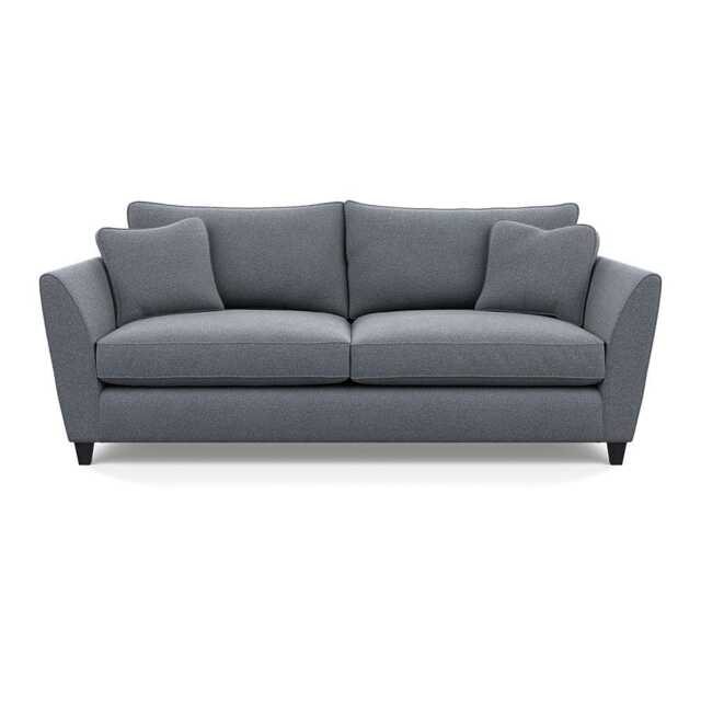 Heal's Torino 4 Seater Sofa Boucle Steel Black Feet