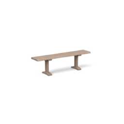 Heal's Lisbon Bench 200x35cm Grey Oiled Oak Natural Edge Not Filled