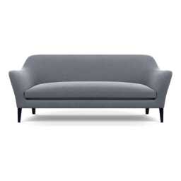 Heal's Wallis 4 Seater Sofa Boucle Steel Black Painted Oak Feet