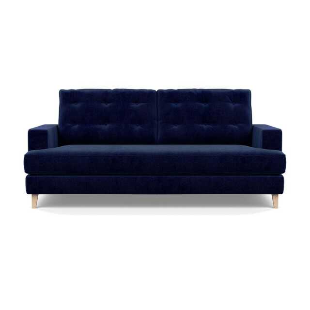 Heal's Mistral 3 Seater Sofa Smart Luxe Velvet Midnight Natural Feet