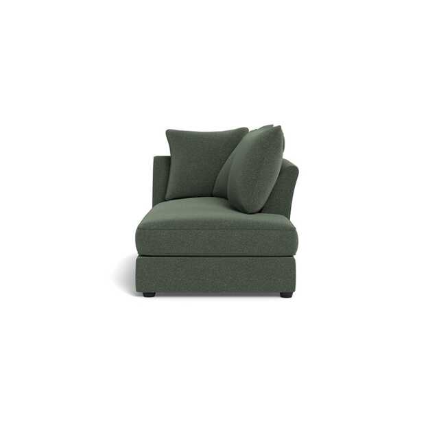 Heal's Tailor Right Hand Facing Chaise Unit  Boucle Fern Black Feet