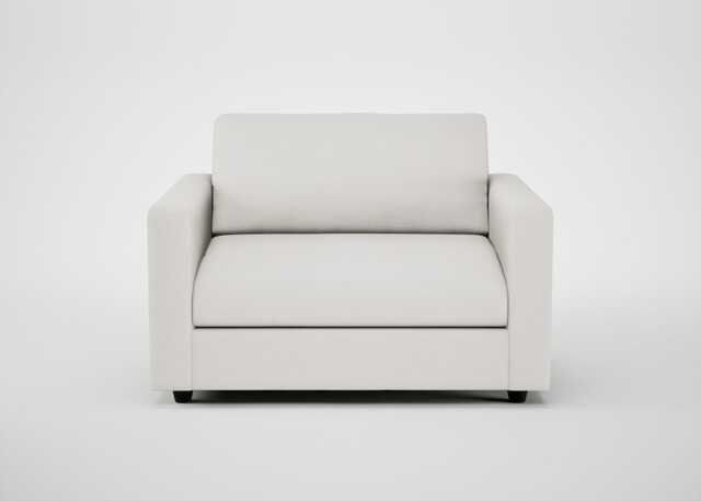 Heal's Nimbus Loveseat Capelo Linen-Cotton Sea Salt Black Feet