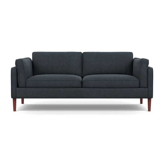Heal's Sonno 3 Seater St Moritz Wool Grey Walnut Feet