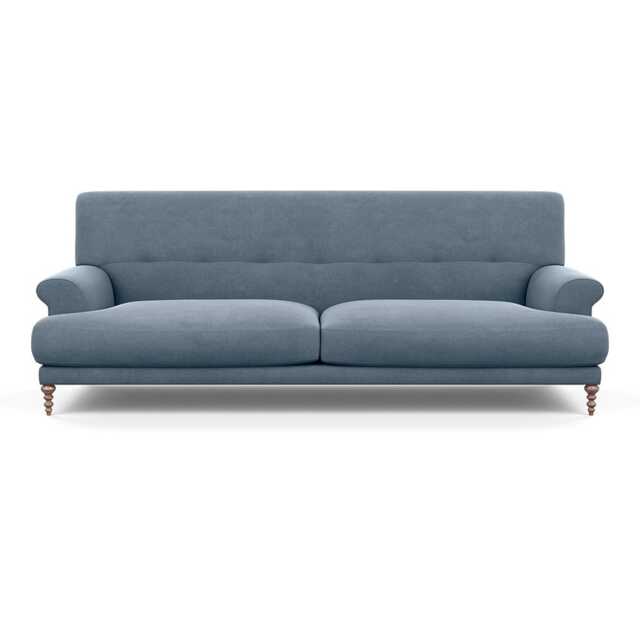 Scp Oscar 3 Seater Informal Sofa Capelo Linen-Cotton Mineral Walnut Feet - image 1