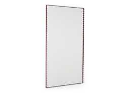 HAY Arcs Wall Mirror Rectangle Burgundy 133 x 72cm