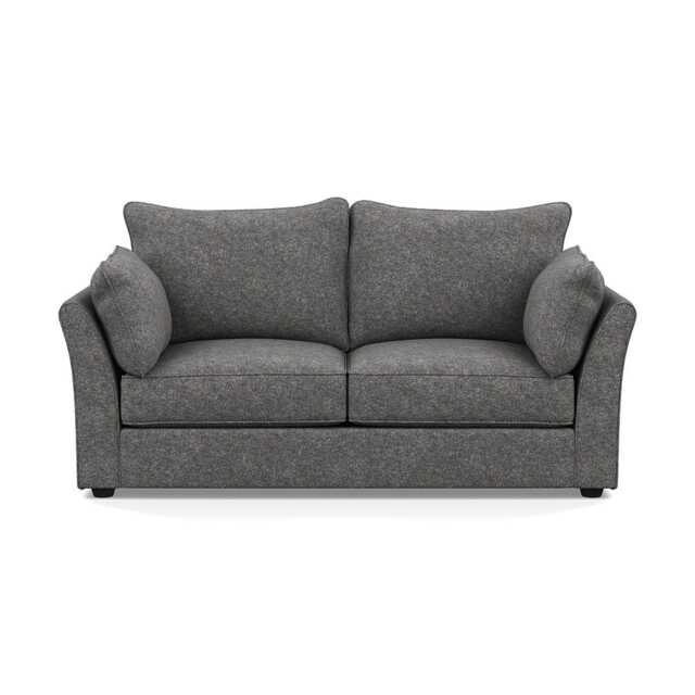 Heal's Tailor 3 Seater Sofa Melton Wool Shale Black Feet