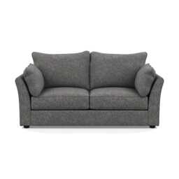 Heal's Tailor 3 Seater Sofa Melton Wool Shale Black Feet