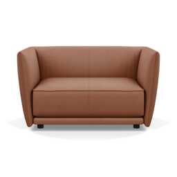 Heal's Valley Loveseat Siena Cotton Clay Walnut Stain Feet - thumbnail 1