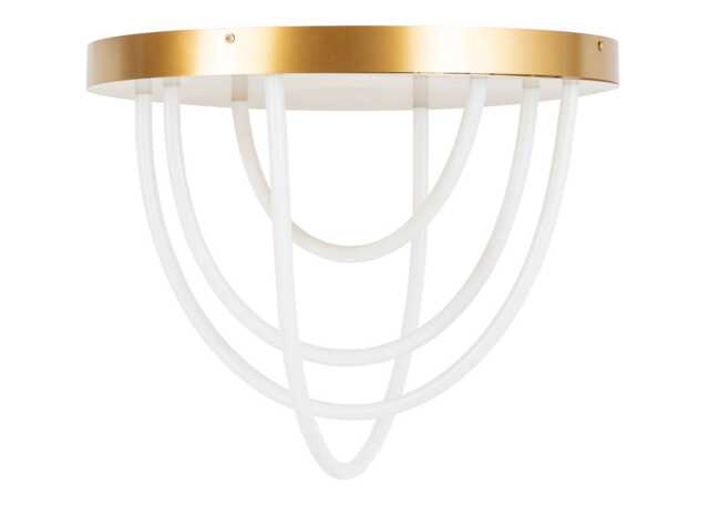 Heal's Wave LED Flush Ceiling Light Brushed Gold
