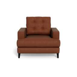 Heal's Mistral Armchair Smart Luxe Velvet Tawny Black Feet - thumbnail 1