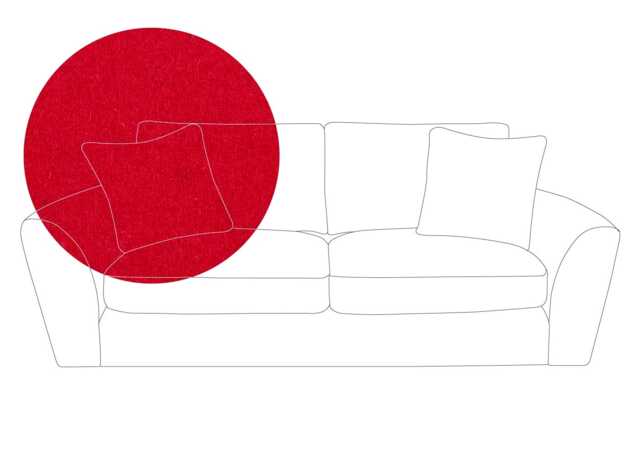 Heal's Snooze 4 Seater Sofa Melton Wool Red Oxide