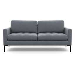 Heal's Eton 3 Seater Sofa Textured Boucle Steel Black Feet
