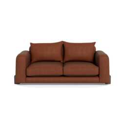 Heal's Nuvola 3 Seater Sofa Smart Luxe Velvet Tawny Walnut Stained Feet - thumbnail 1
