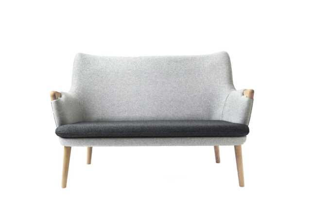 Carl Hansen & Son CH72 Sofa Frame Soaped Oak Upholstered in Melange 120 - image 1