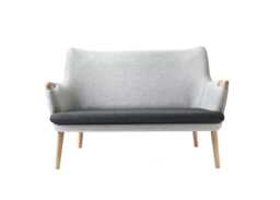 Carl Hansen & Son CH72 Sofa Frame Soaped Oak Upholstered in Melange 120