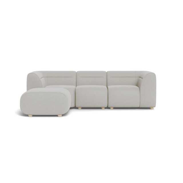 Heal's Lilli Left Hand Facing Corner Sofa Capelo Linen-Cotton Sea Salt Natural Beech Feet