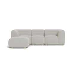 Heal's Lilli Left Hand Facing Corner Sofa Capelo Linen-Cotton Sea Salt Natural Beech Feet