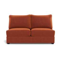 Heal's Tailor Medium Armless Unit Cotton Velvet Russet Black Feet