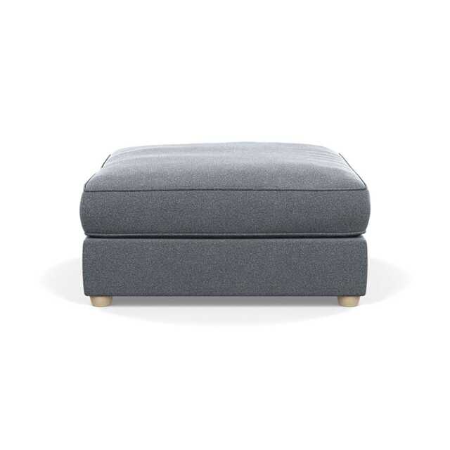 Heal's Tailor Footstool Boucle Steel Natural Beech Feet