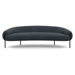 Heal's Isola 3 Seater Sofa St Moritz Wool Grey Black Feet