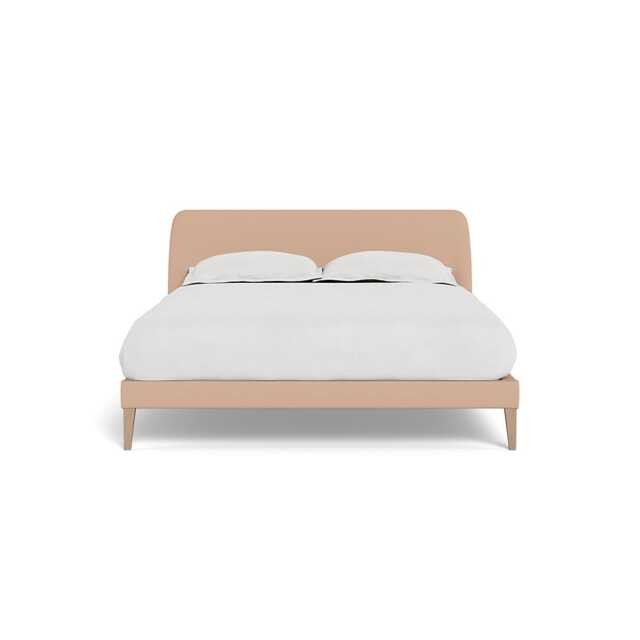 Heal's Wallis Bedstead King Capelo Linen-Cotton Rosedale Natural Oak Feet