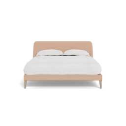 Heal's Wallis Bedstead King Capelo Linen-Cotton Rosedale Natural Oak Feet