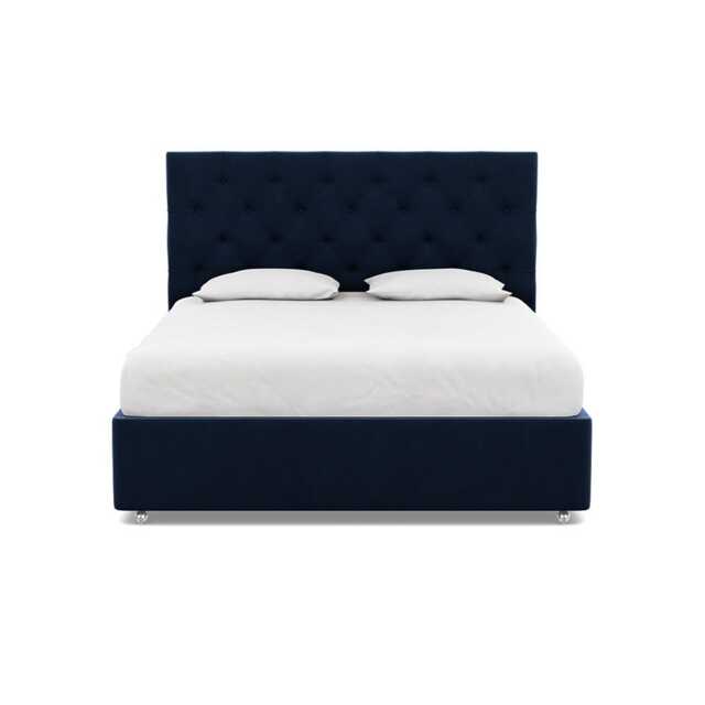 Heal's Balmoral Headboard (Lift Storage) Super King Smart Velvet Dusk