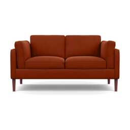 Heal's Sonno 2 Seater Nobilis Velvet Rust Walnut Feet