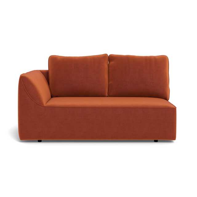 Heal's Morven LHF 2 Str Unit Cotton Velvet Russet