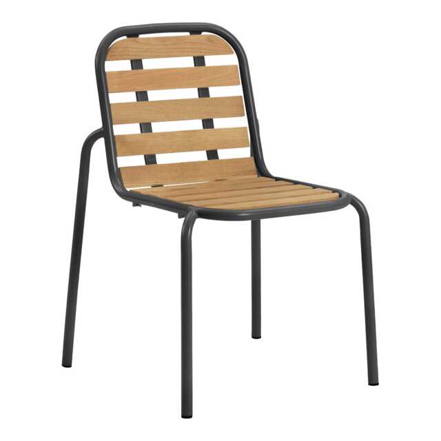 Normann Copenhagen Vig Outdoor Dining Chair in Black