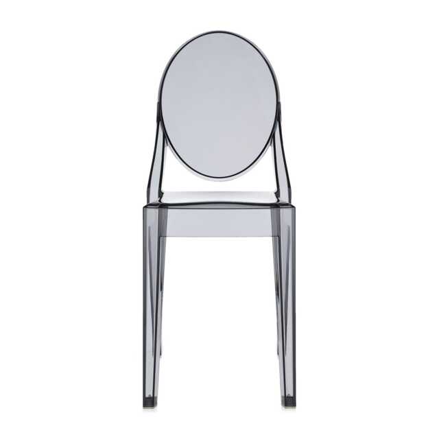 Kartell Victoria Ghost Chair Smoke Grey Set of 2 - image 1