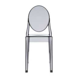Kartell Victoria Ghost Chair Smoke Grey Set of 2 - thumbnail 1