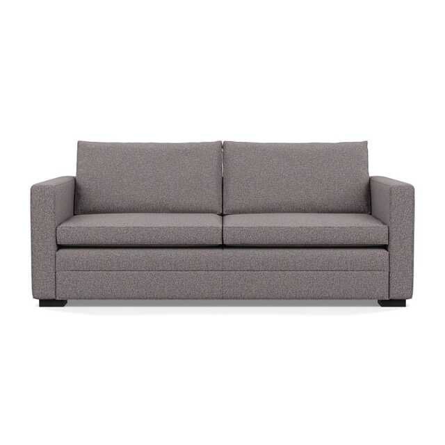Heal's Palermo 3 Seater Sofa Loop Boucle Granite Black Feet