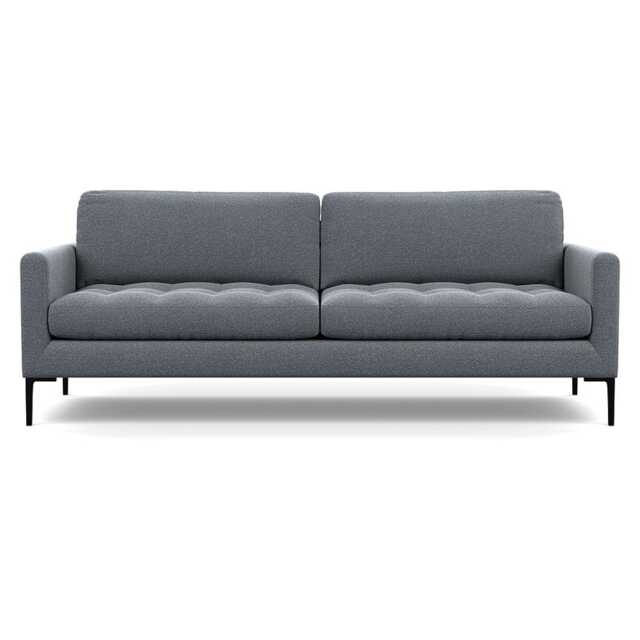Heal's Eton 4 Seater Sofa Textured Boucle Steel Black Feet