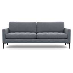 Heal's Eton 4 Seater Sofa Textured Boucle Steel Black Feet