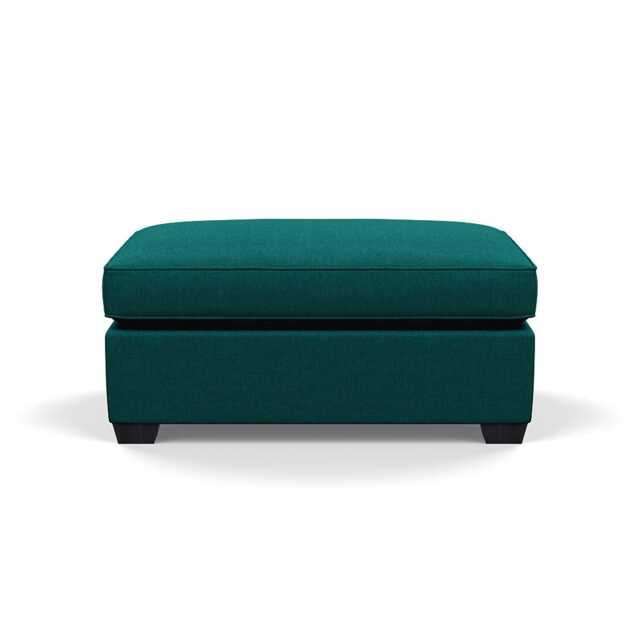 Heal's Torino Footstool Brushed Cotton Pine Black Feet