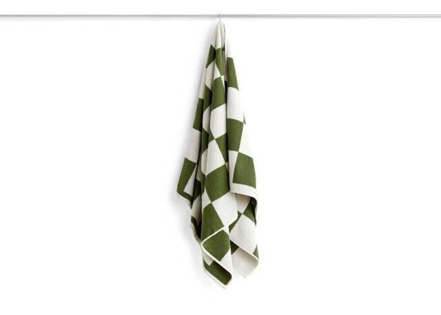 HAY Check Bath Towel Matcha