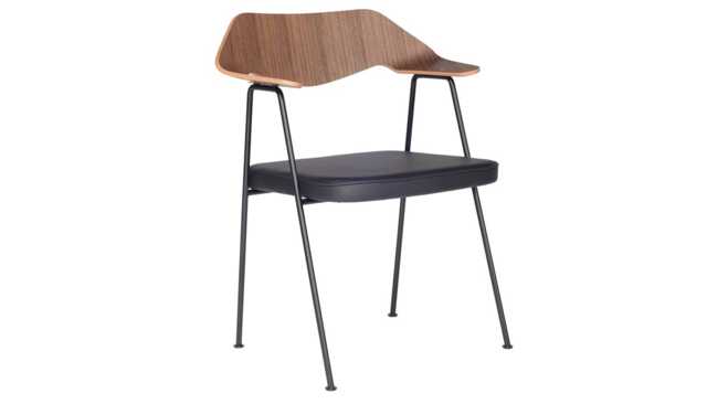 Case 675 Chair Walnut Black Legs - image 1