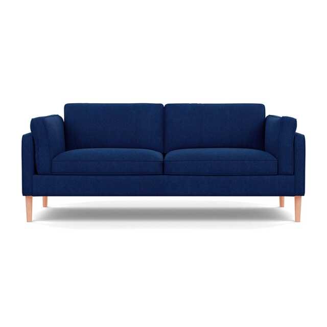 Heal's Sonno 3 Seater St Moritz Wool Navy Natural Feet