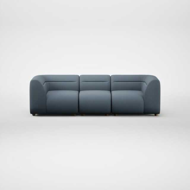 Heal's Lilli 3 Seater Sofa Smart Cotton Linen Celestial Natural Feet - image 1