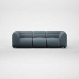 Heal's Lilli 3 Seater Sofa Smart Cotton Linen Celestial Natural Feet - thumbnail 1