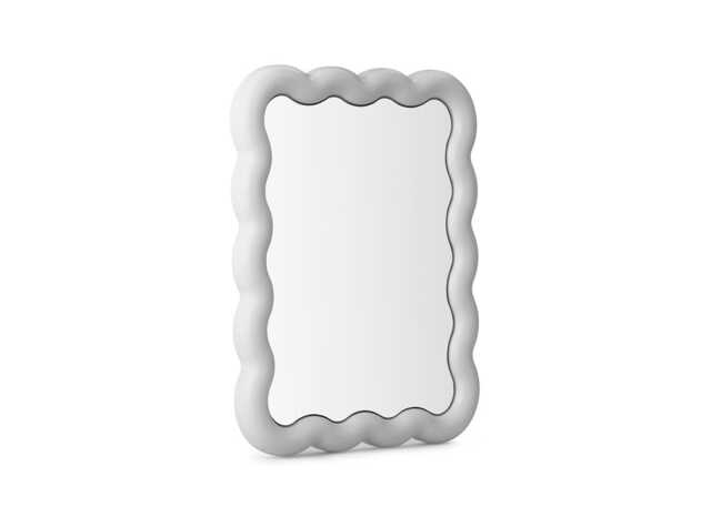 Normann Copenhagen Illu Mirror with Light White 65 x 50cm